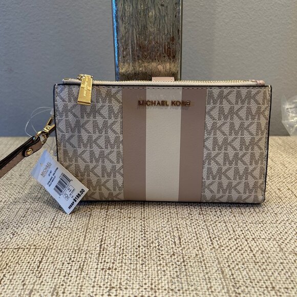 Michael Kors Jet Set Double Zip Wristlet - Picture 2 of 6